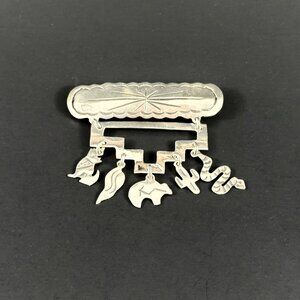 NWOT Sterling Silver Southwestern Themed Brooch